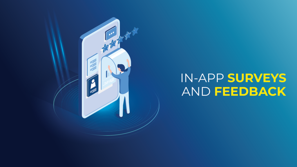 In-app surveys and feedback