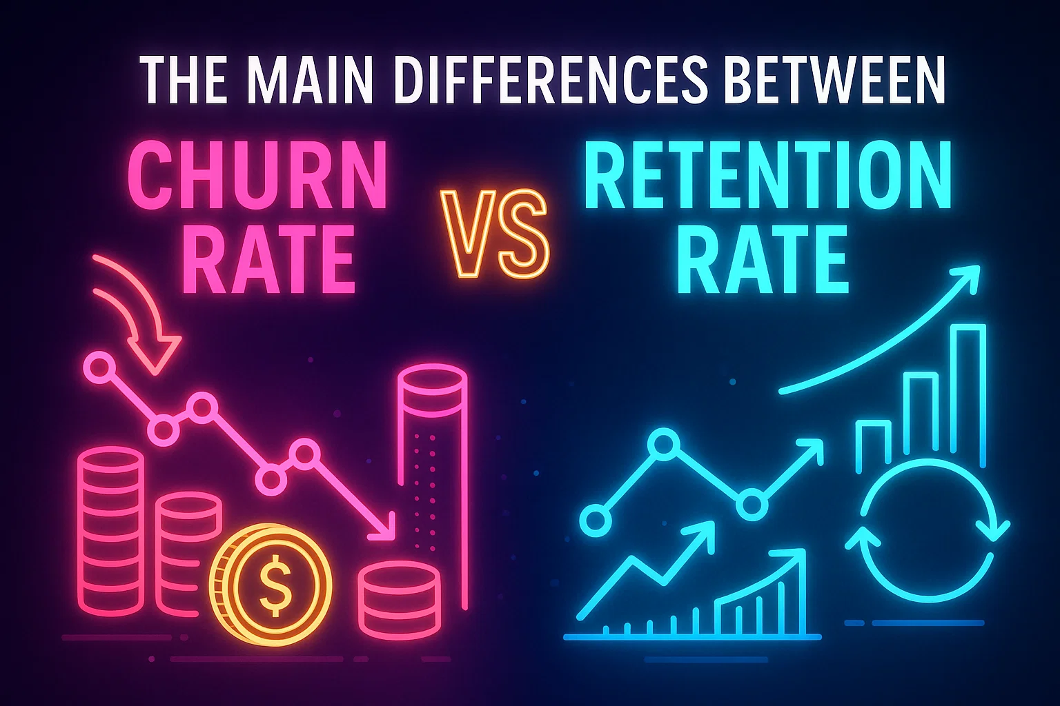 The Main Differences Between Churn Rate and Retention Rate